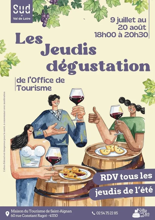 Jeudis dégustation de l'Office de Tourisme
