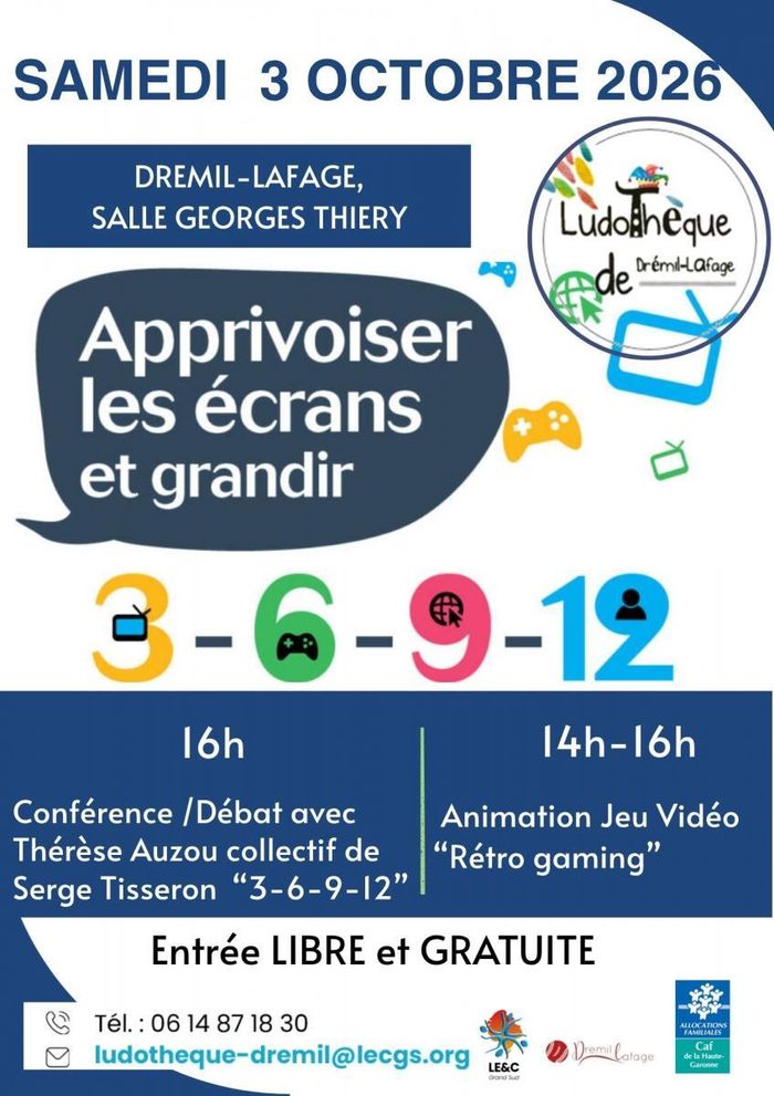 Apprivoiser les écrans et grandir - Samedi 3 octobre