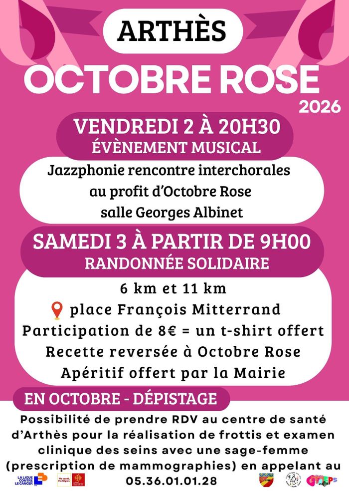 Octobre Rose 2026 à Arthès