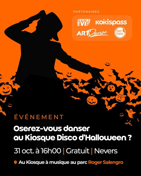 Le Disco Kiosque d'Halloween : dancefloor pour les petit·e·s, distribution de bonbons et initiation danse !