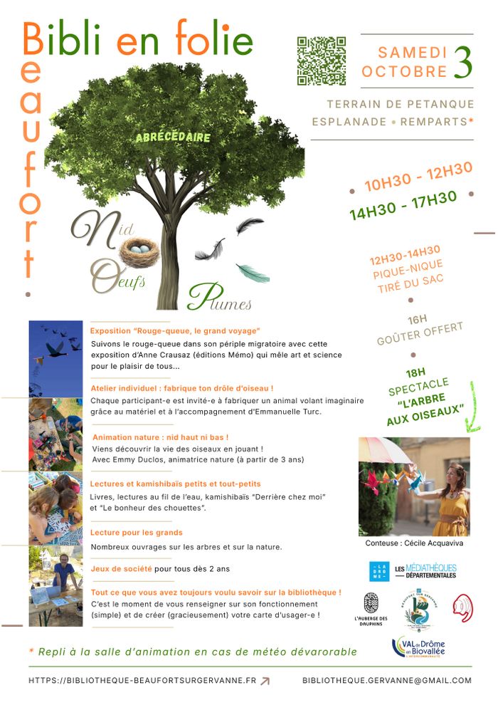 Le 3 octobre, c'est Bibli en folie à Beaufort !