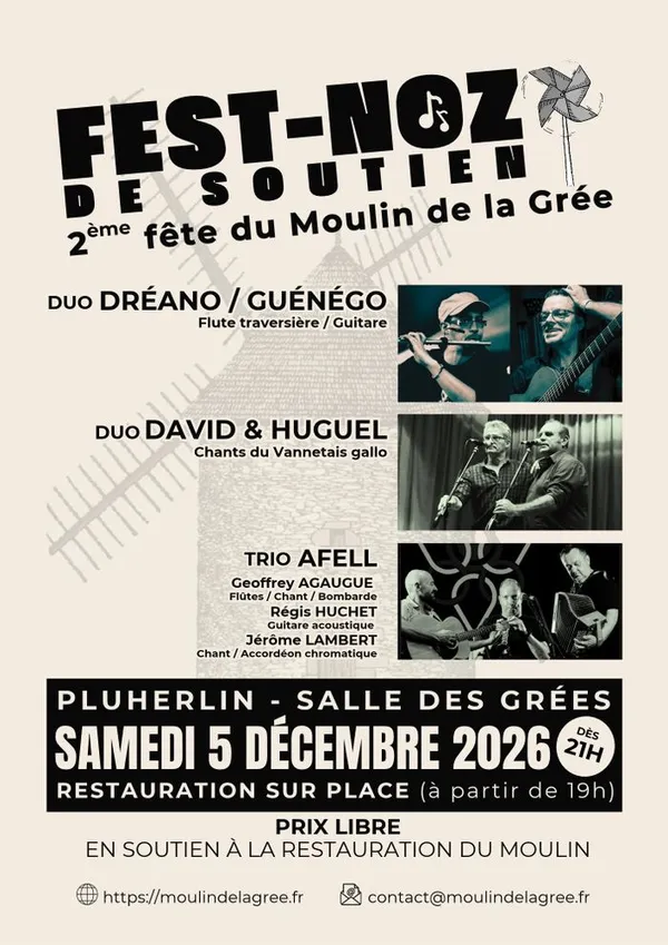 Fest-noz de soutien - 2ème fête du moulin