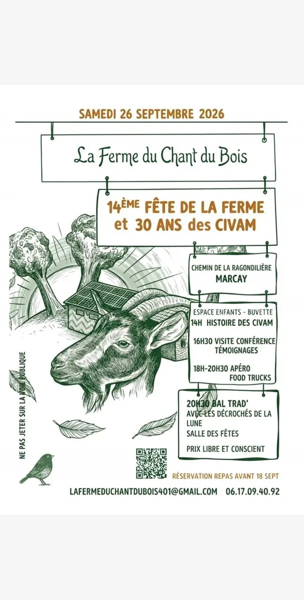30 ans des CIVAM 1'ème fête de la Ferme du Chant du Bois