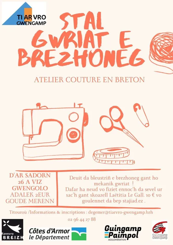 Atelier couture en breton