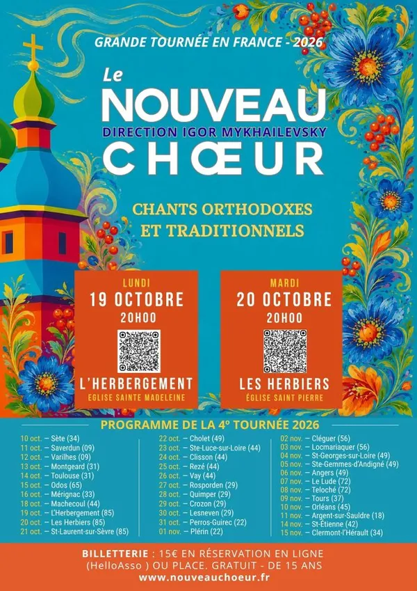 concert de chants polyphoniques ukrainiens, sacrés et traditionnels