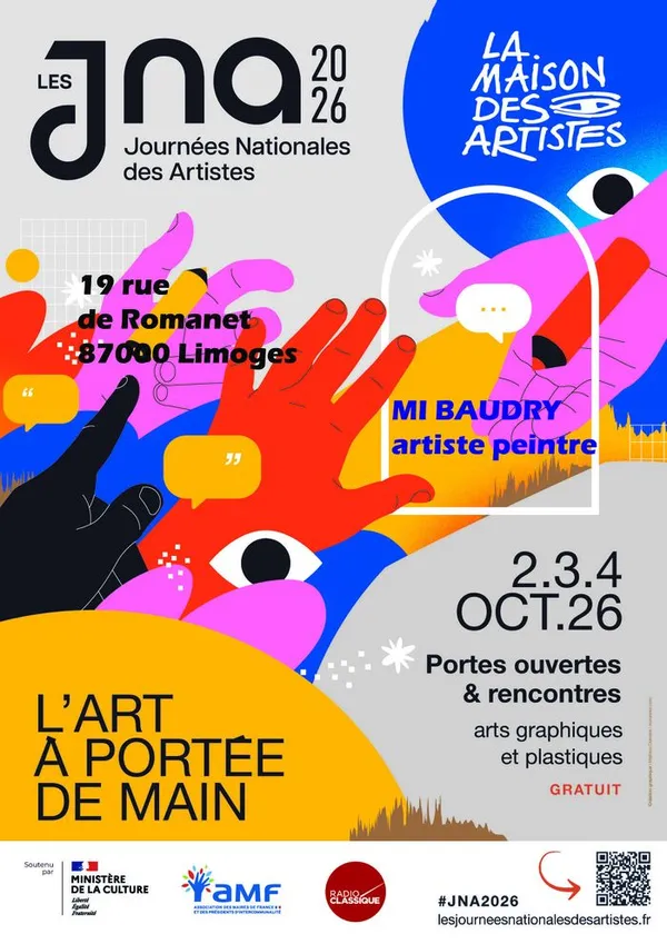Portes ouvertes de mon atelier dans le cadre des JNA LIMOGES