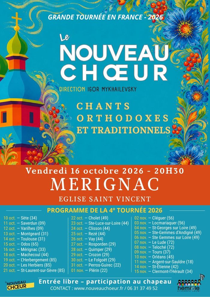 Concert du Nouveau Chœur à Mérignac