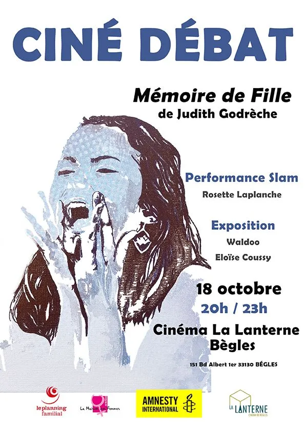 Ciné débat engagé autour du film "Mémoire de fille" de Judith Godrèche à la Lanterne de Bègles