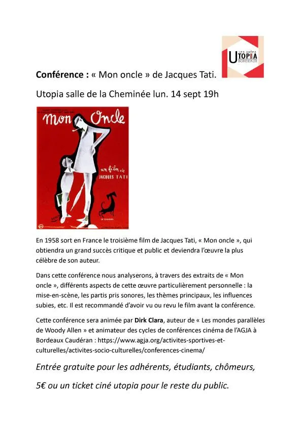Conférence Tati