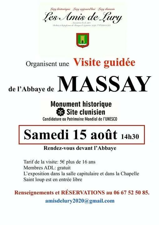 Visite guidée Abbaye de Massay