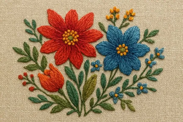 Atelier créatif - Broderie florale