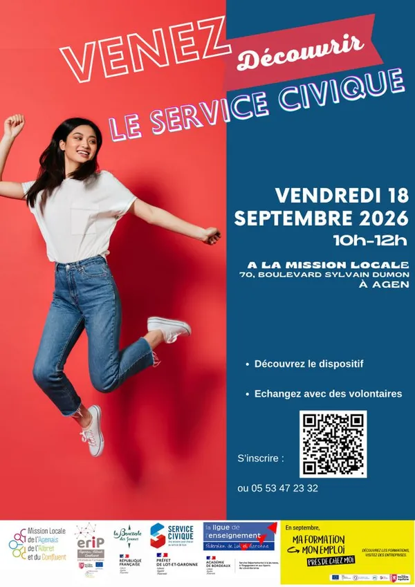 VENEZ DECOUVRIR LE SERVICE CIVIQUE !