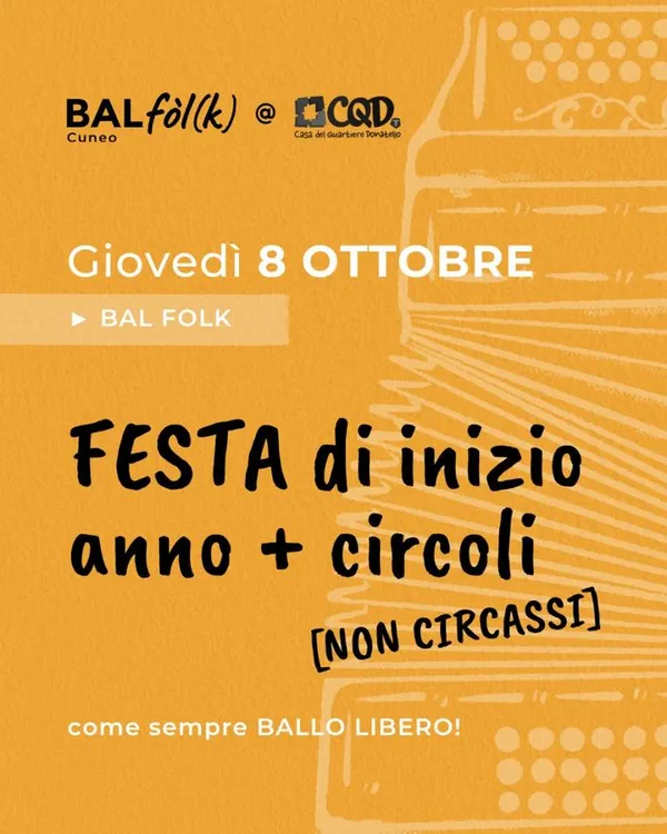 Bal Fòlk Cuneo - Festa di inizio anno + Circoli non circassi!