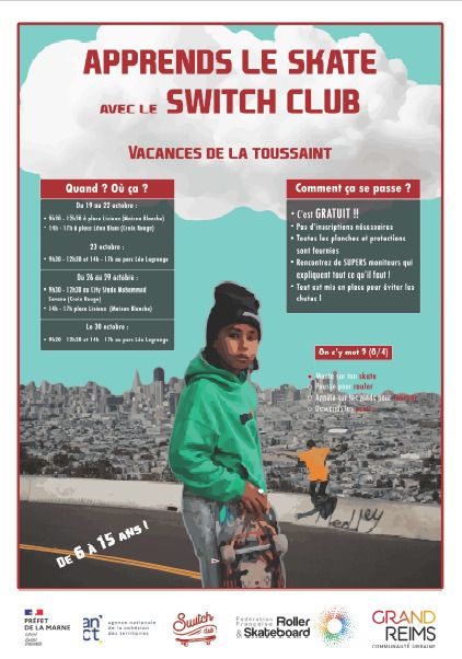 Apprends le skate avec le Switch Club