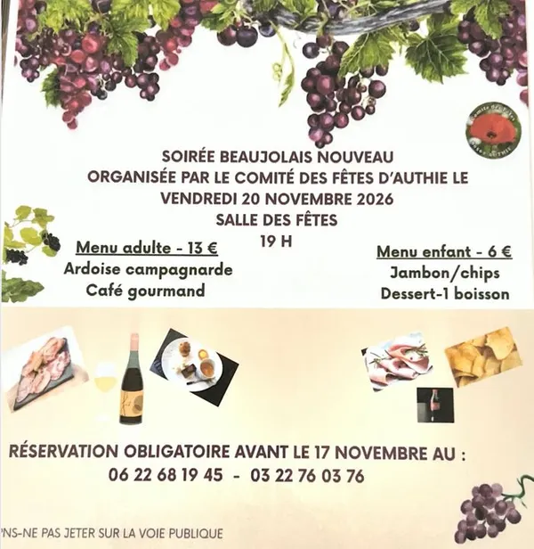 Soirée beaujolais nouveau