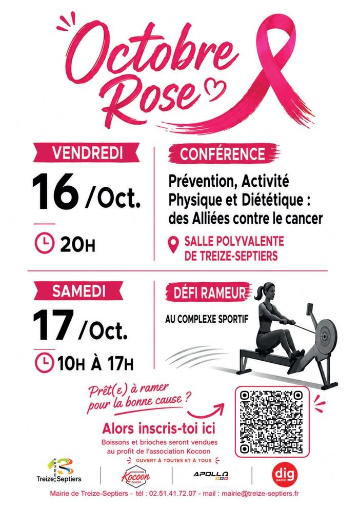 Octobre Rose : Conférence & Défi Rameur