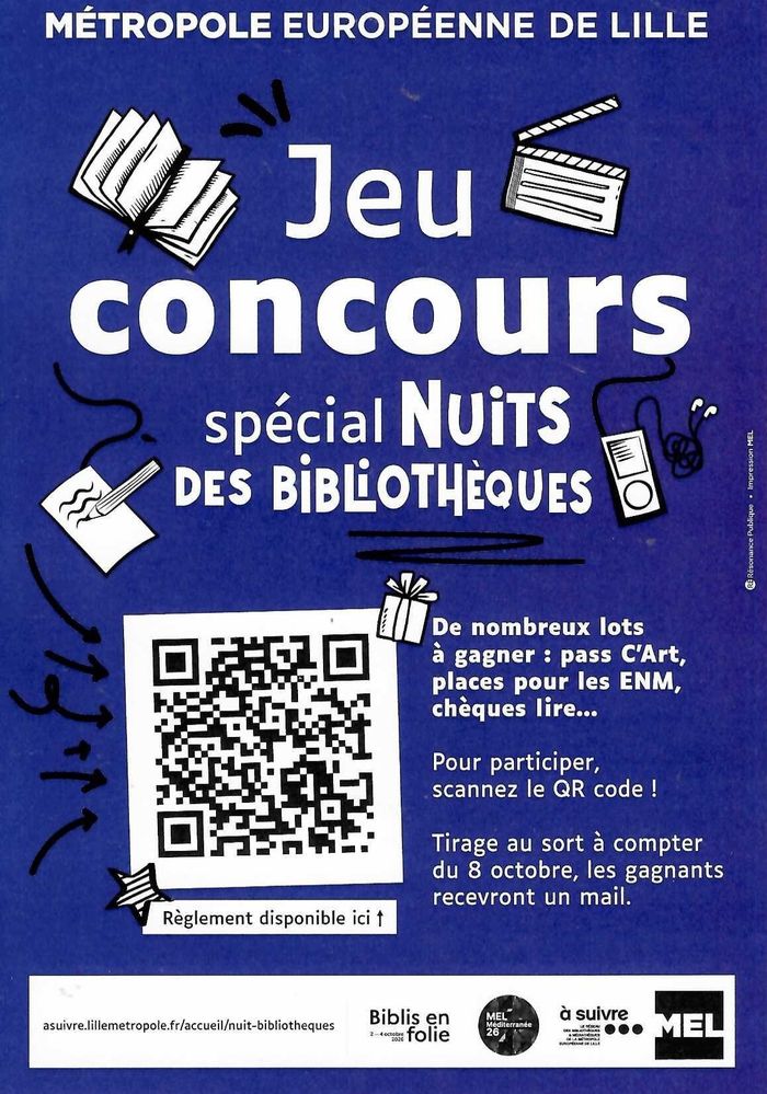 NUITS DES BIBLIOTHEQUES : JEU CONCOURS