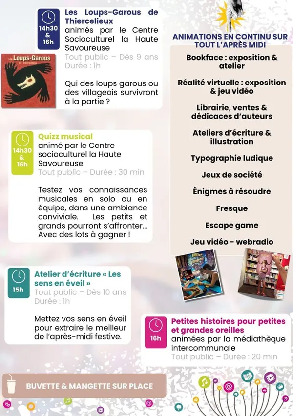 Médiathèques en folie ! Atelier d'écriture « Les sens en éveil »