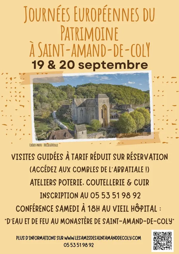 Visites guidées de l'abbatiale de Saint-Amand-de-Coly et de ses combles !