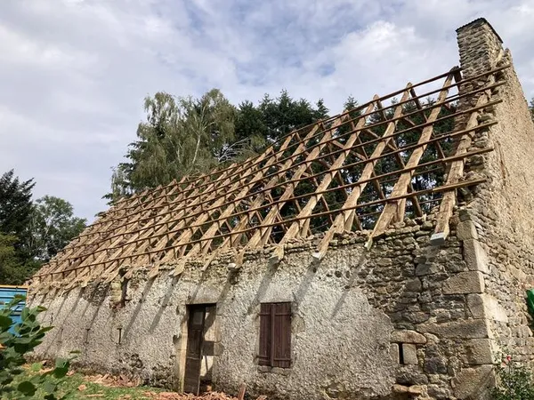 Visite du chantier de la vieille ferme