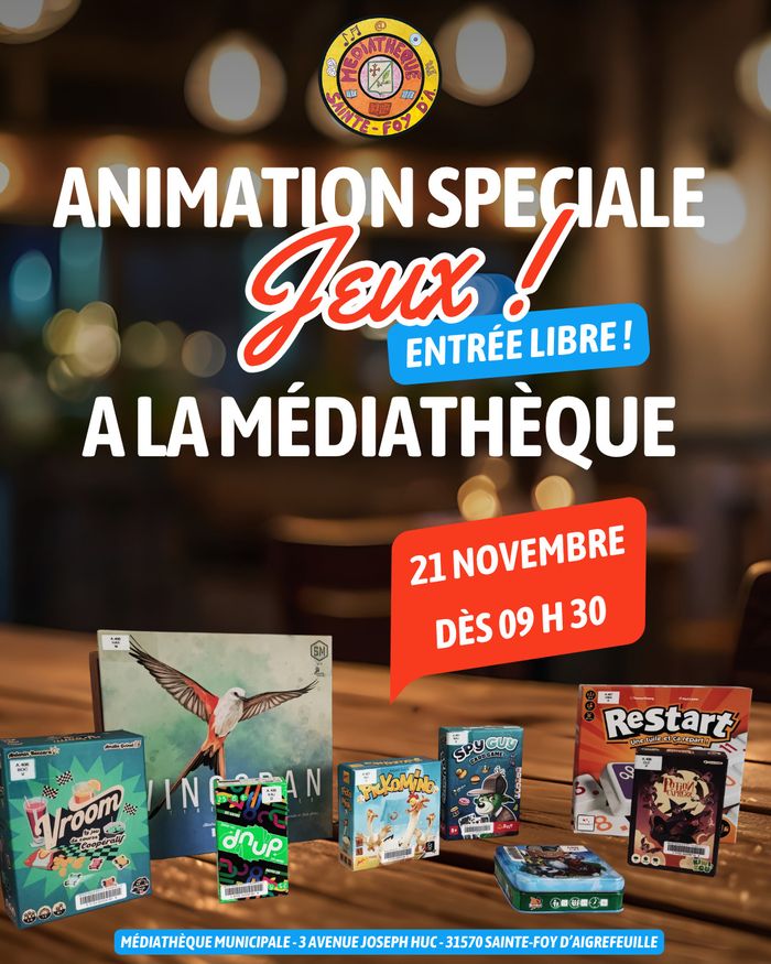Jeux à la médiathèque