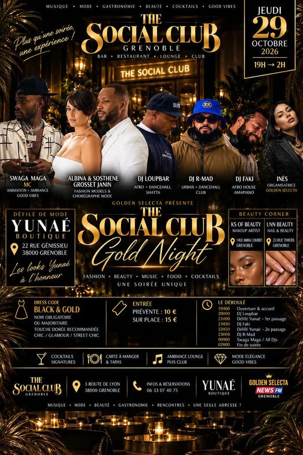 The Social Club - Gold Night