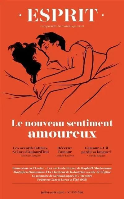 Fabienne Brugère et Matthieu Febvre-Issaly pour la Revue Esprit : le nouveau sentiment amoureux