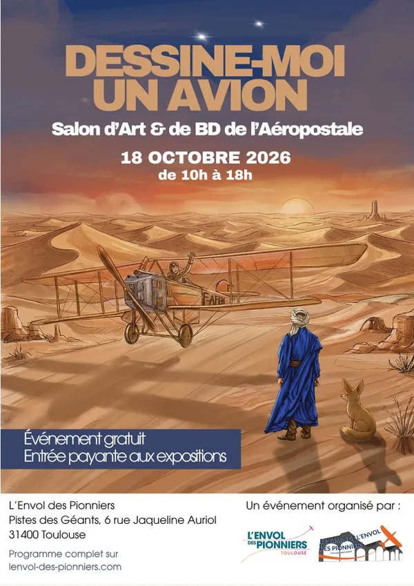 Dessine moi un avion : salon d'art et BD de l'Aéropostale