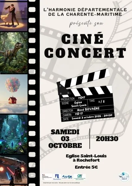 L'Harmonie Départementale de la Charente-Maritime présente son Ciné-Concert
