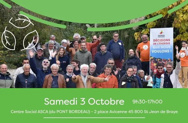 Journée régionale des énergies renouvelables citoyennes et solidaires Centre-Val de Loire, organisée par Energie Partagée