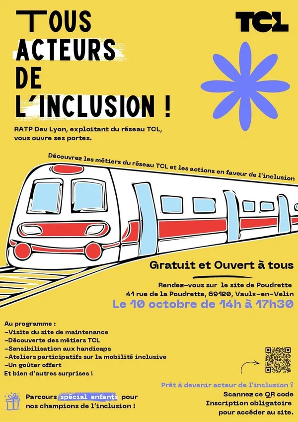 Sensibilisation au Handicap et Découverte TCL _ Samedi 10 Octobre de 14h00 à 17h30