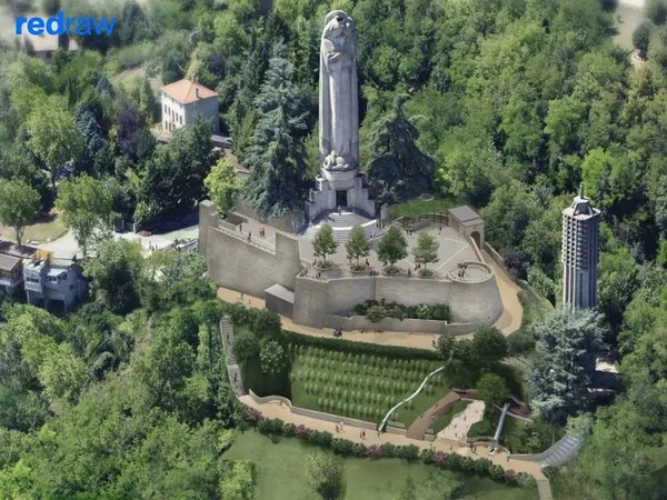 Visite du chantier de la Madone et du Carillon et aménagement paysager du site, par la Commune de Miribel - REDRAW Architectes