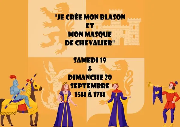 Je crée mon blason et mon masque de chevalier