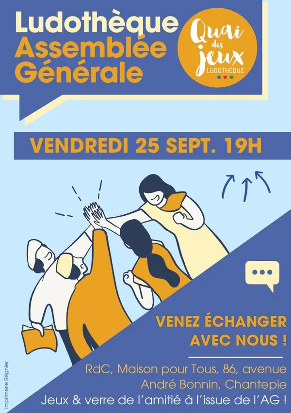 Assemblée générale annuelle de la ludothèque Quai des Jeux