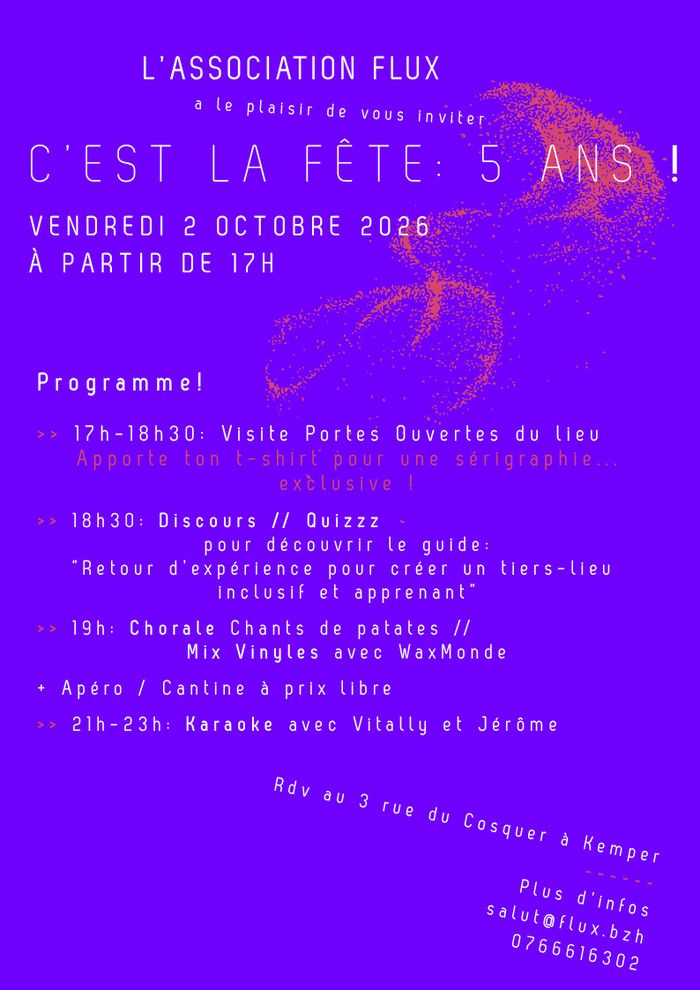 C'est la fête : 5 ans de l'Association Flux