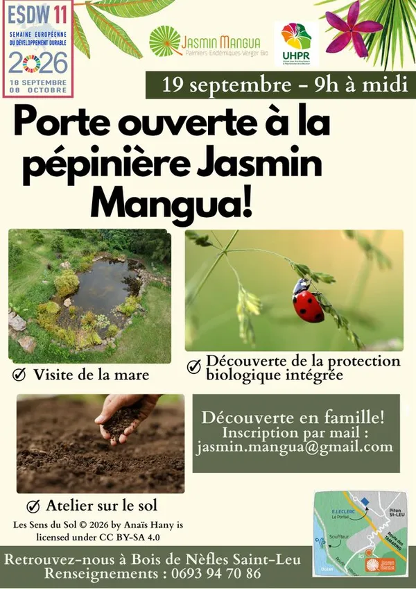 Porte ouverte à la pépinière Jasmin Mangua
