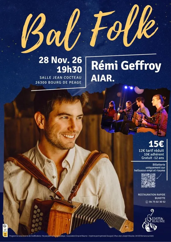 Bal Folk avec Rémi Geffroy et AIAR