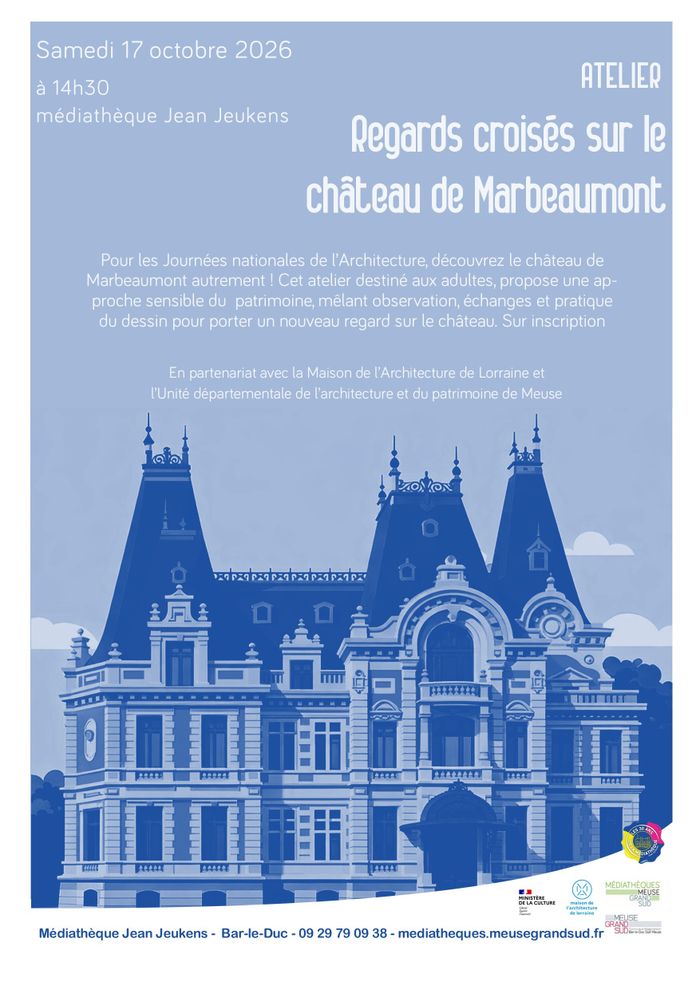Atelier de dessin "Regards croisés sur le château de Marbeaumont"