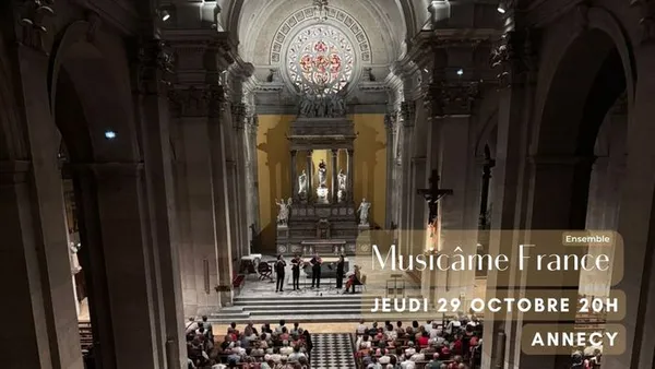 Concert à Annecy : Bach, Vivaldi, Schubert, Rachmaninov, Saint-Saëns, Elgar, Telemann, Williams, Mansell