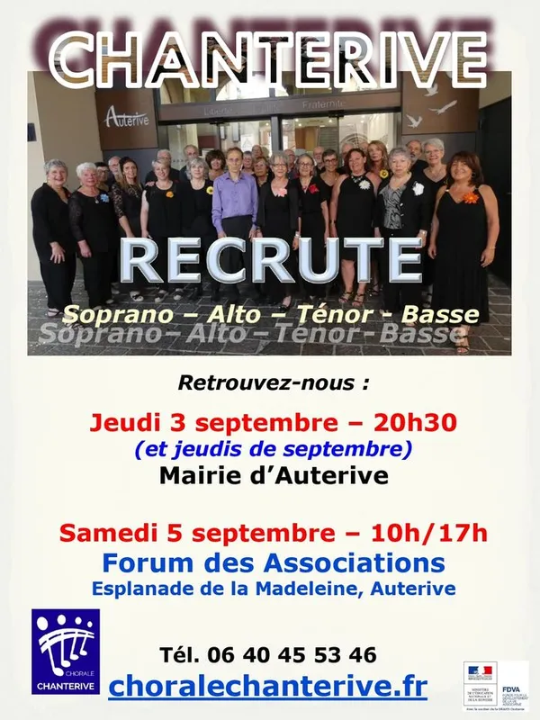 Rencontres : La Chorale Chanterive recrute
