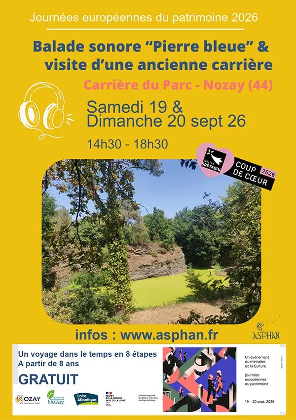 Balade sonore sur la pierre bleue et visite de la carrière