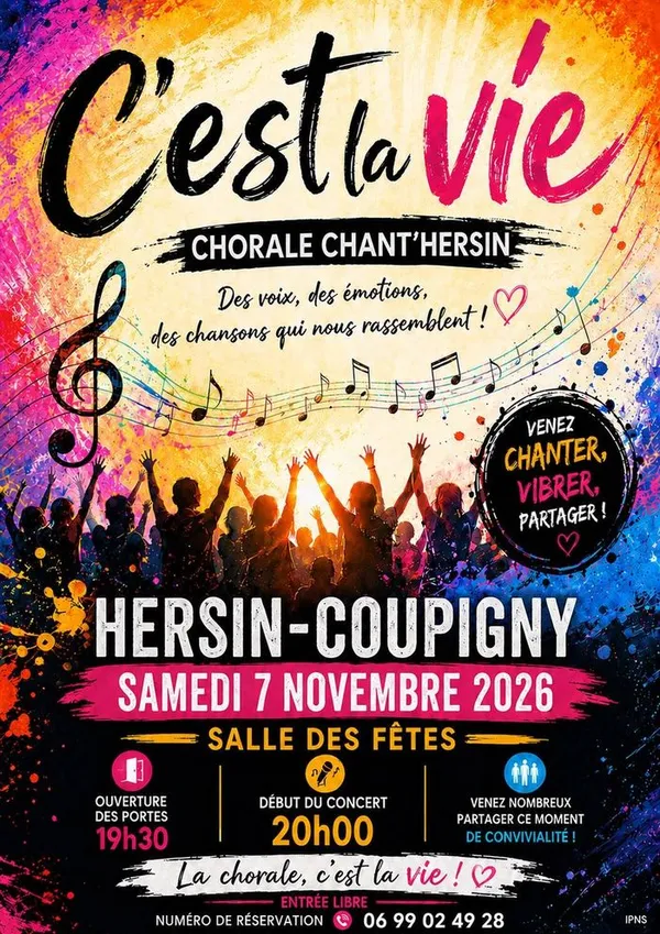 "C'est la vie." Concert annuel de Chant'Hersin