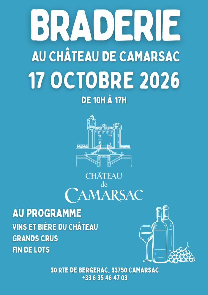 Braderie du Château de Camarsac : vins, bières et grands crus