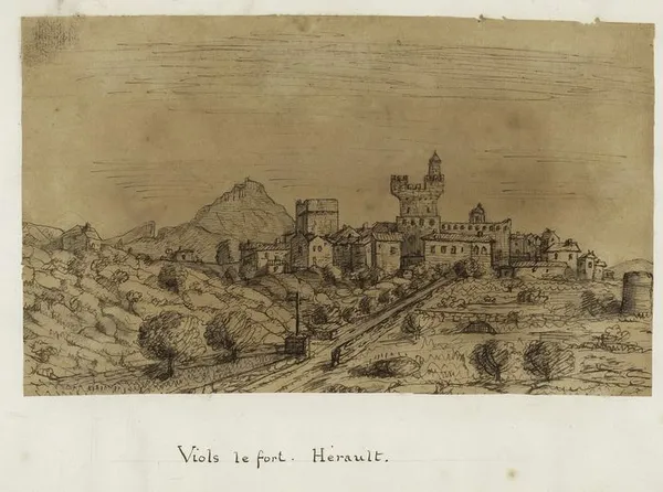 Paysages violiens à travers les siècles : exposition de reproductions grand format de différentes vues du village