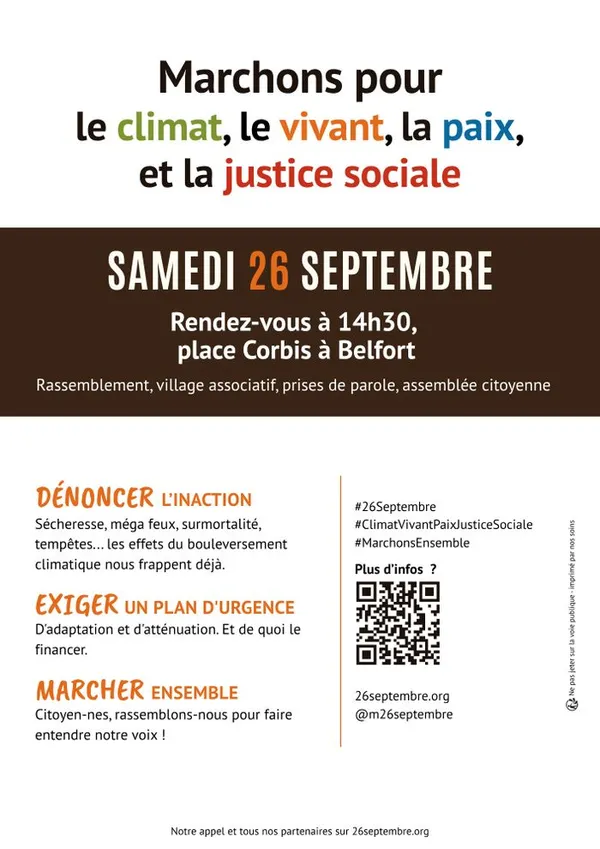 Manifestation pour le climat à Belfort