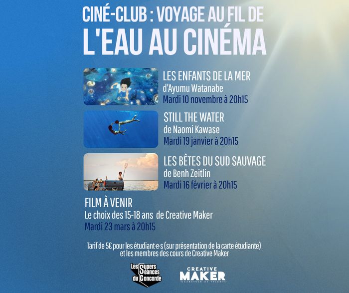 Le ciné club de Creative Maker animé par les 15 - 18 ans