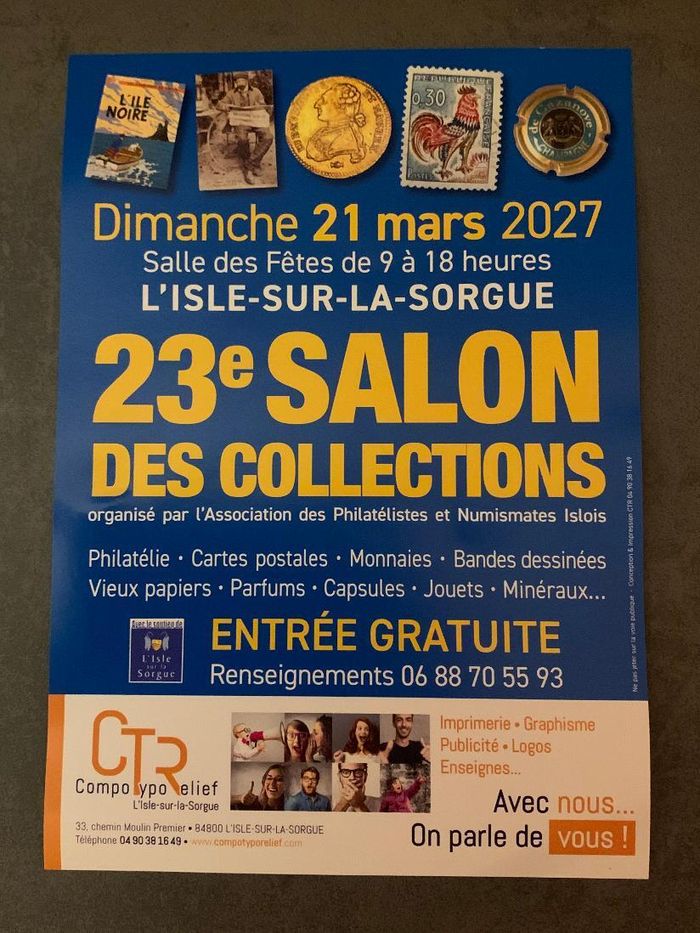 23 ième Grand Salon des collections L'Isle sur la Sorgue (84800)