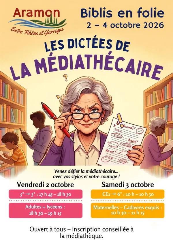 La dictée de la médiathécaire