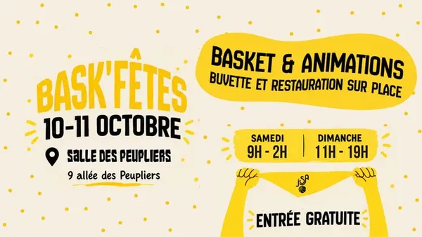 Bask’Fête 2026 – Week-end basket, animations et fête à Saint-Augustin