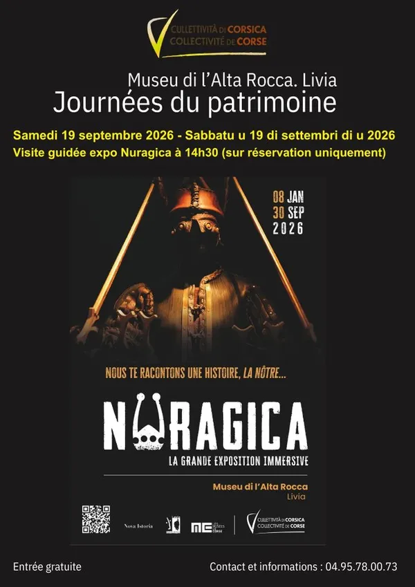 Visite guidée exposition immersive Nuragica